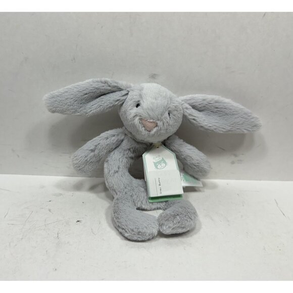 Jellycat Other - Baby Jellycat Bashful Grey Bunny Ring Rattle Stuffed Animal Plush